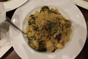 Quinoa and roasted vegetables at David Burke fabrick