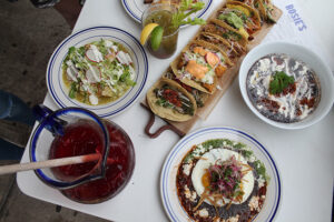Enchiladas Sencillas, tacos, pork pozole at Rosie's NYC