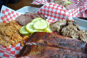 BBQ combo platter at Brother Jimmy's
