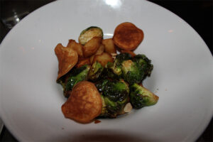 Brussels sprouts and sweet potato MADE GLUTEN FREE at Estate Restaurant