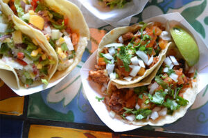 Gluten Free al pastor tacos at Tortaria