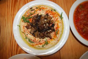 Mushroom Hummus at Hummus Kitchen