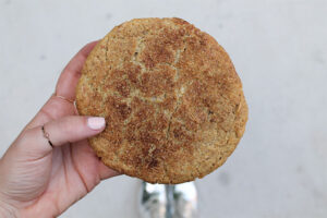 Gluten free snickerdoodle cookie at LA Chapter