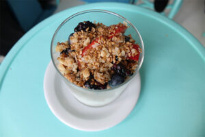 Gluten free granola at Pizza Beach