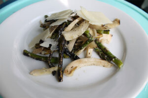 Asparagus and fennel salad at Pizza Beach