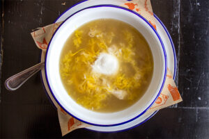 Bone Broth Egg Drop Soup from Belcampo in Los Angeles