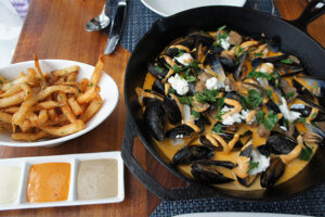 Mediterranean Mussels and Frites from Brasserie Beck