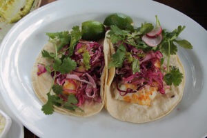 Grilled Fish Tacos at Cookshop