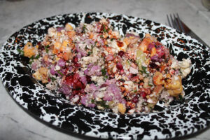 Cauliflower Salad with pomegranate and mint at Mama Shelter