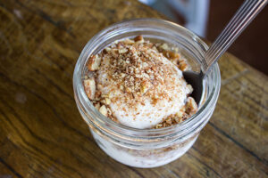 Horchata Ice Cream with Spiced Pecans at Rori's in Los Angeles