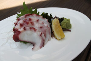 Gluten Free Octopus Sashimi at Roku
