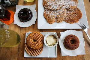 Doughnuts, Pancakes and Bagel at Wheat's End Cafe in Chicago, IL