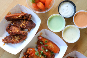 Assortment of wings from International Wings Factory