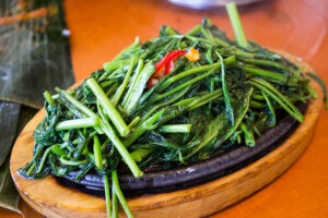 Sautéed Spinach at Simpang Asia in Palms, Los Angeles