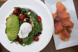 Smoked Salmon and Spinach Salad at Babette's Newport Beach