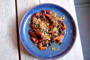 Marinated & flamed peppers from Strut & Cluck in Shoreditch, London