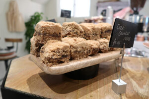 Oat Crumble Cakes at Apres Food Co. in Farringdon, United Kingdom