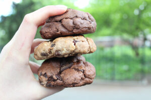 Double Chocolate Chunk and Peanut Butter Cookies from Ben's Cookies