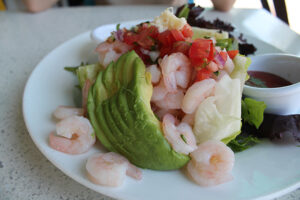 Bay Shrimp Salad with avocado at Lulu California Bistro