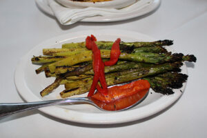 Grilled High Country Asparagus at Fleming's Steakhouse in Back Bay, Boston