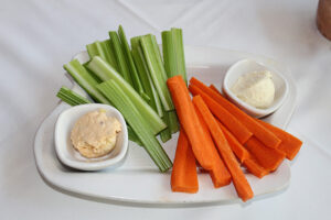 Vegetables with Smoked Cheddar Dip at Fleming's Steakhouse in Back Bay, Boston
